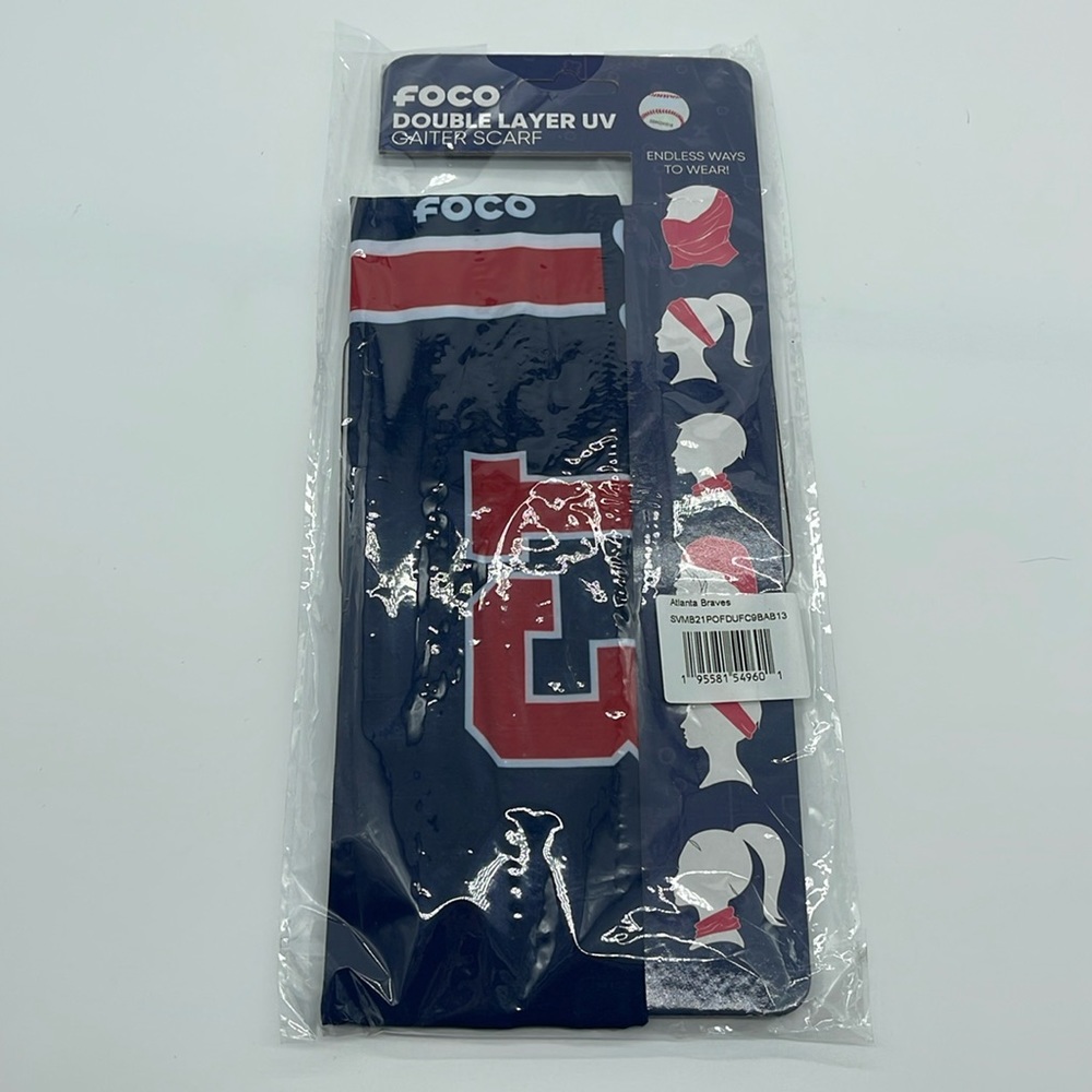 FOCO MLB Atlanta Braces Gaiter Scarf